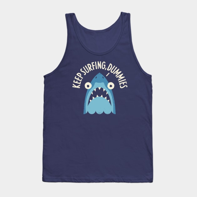 Great White Snark Tank Top by David Olenick